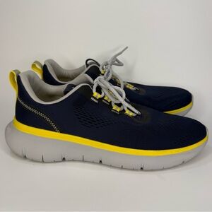 Cole Haan Zerogrand 360 Journey Lace Sneaker Blue Cyber Yellow C34346 Men's 10.5